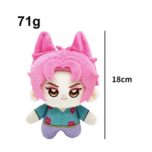 New Kpop <span class=keywords><strong>Demon</strong></span> Hunters Series đồ chơi sang trọng màu hồng đen tóc nhồi bông búp bê phim hoạt hình bông Rag búp bê ném gối đệm biểu tượng tùy chỉnh - Product Image 4