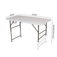 Vente en gros de tables à manger d'extérieur modernes et portatives pliantes pour barbecue et camping, pour événements