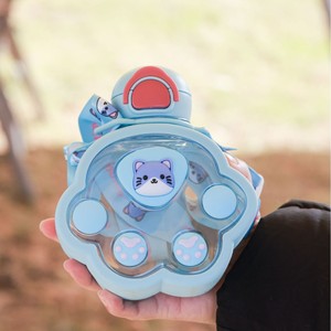 Nouvelle tasse en plastique Patte de <span class=keywords><strong>chat</strong></span> 2026 – Mignonne et amusante, avec paille, pour enfants – Gobelet portable pour l'extérieur, motif <span class=keywords><strong>chat</strong></span> diagonal - Product Image 4