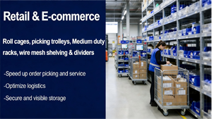 गर्म बिक्री 500 किलोग्राम गैल्वेनाइज्ड रोल केज भारी शुल्क ढहने योग्य स्टील ट्रॉली गाड़ी गोदाम भंडारण रसद उपकरण के लिए - Product Image 3