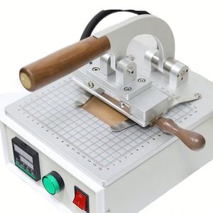 เครื่องปั๊มร้อนแบบแมนนวลขนาดเล็ก แข็งแรง สำหรับปั๊มโลโก้บนไม้ เหล็ก หนัง สายรัด เข็มขัด กระเป๋าสตางค์ และงานแบรนด์ดิ้ง - Product Image 2