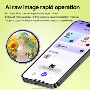 Badge numérique dynamique intelligent Beambox AI Ebadge 2025 avec écran IPS, lecture de <span class=keywords><strong>GIF</strong></span> et de vidéos, parfait pour les événements ACG et d'anime - Product Image 4