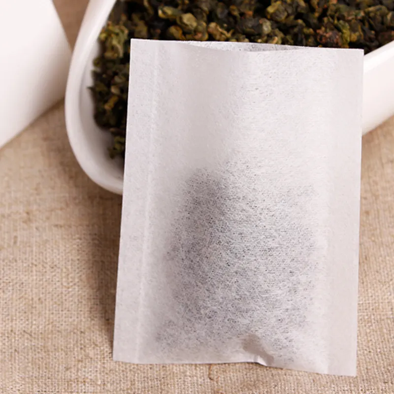 Sachet de thé en papier filtre thermoscellable de qualité alimentaire en gros de 5cm x 6cm vide