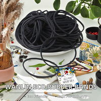 Élastiques en caoutchouc naturel noir en gros, emballage écologique, 50 mm, en vrac, certifiés FDA, durables, pour usage domestique et professionnel