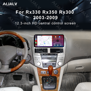Cadre d'intégration pour autoradio 12,3 pouces pour LEXUS RX330 RX300 RX350 2003-2009 LHD RHD, Kit d'<span class=keywords><strong>installation</strong></span> stéréo auto argenté - Product Image 3