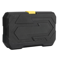 Ensemble de 40 clés à douilles métriques et clés à cliquet en acier CR-V, kit d'outils de réparation automobile avec boîte de rangement en plastique
