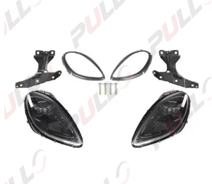 Kit de carrosserie de voiture, pièce de voiture pour Porsche <span class=keywords><strong>Macan</strong></span> 2014-2021 année mise à niveau à <span class=keywords><strong>2022</strong></span> ancien à nouveau phares à LED plug and play - Product Image 2