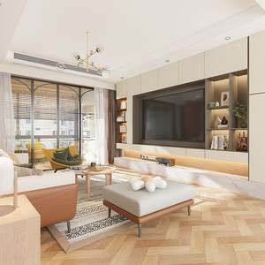 Mueble de TV LED Moderno y Elegante con Diseño Único, Amplio Espacio de Almacenamiento, Compatible con Televisores de 65+ Pulgadas, Madera MDF Resistente para Decoración de Hoteles y Salas de Estar - Product Image 5