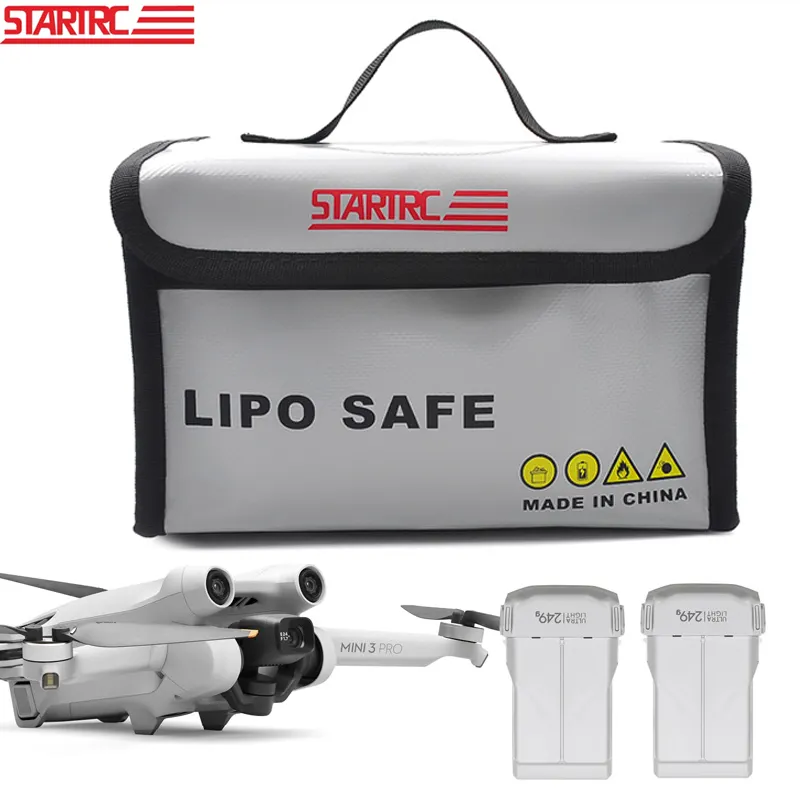 STARTRC drone Battery Protective Case for DJI mini 3 Versatile Explosion-proof Lipo Storage Bag for Mavic Air 2 Phantom Inspire