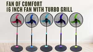 Grille Turbo en plastique de 16 pouces, ventilateur à 5 pales 3ABS pour un flux d'air puissant - Product Image 2