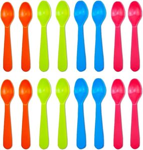 Màu sắc tươi sáng BPA free tái sử dụng đồ dùng thìa nhựa - Product Image 1