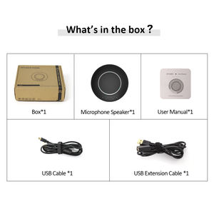 Altavoz de conferencia M1N para sistema de videoconferencia, alta calidad, USB, omnidireccional, 360 grados - Product Image 6