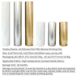 <span class=keywords><strong>Pellicola</strong></span> di Stampa in <span class=keywords><strong>Silicone</strong></span> TPU per Stampante UV, Film Stereoscopico per Trasferimento a Caldo per Etichette sul Petto di Maglie e Cappellini da Baseball, Etichetta 3D - Product Image 3