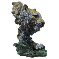 Statuette de tigre décorative en résine, modèle 3D pour la décoration de la maison