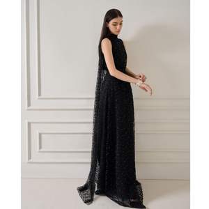 Bufanda EFFECTZ de encaje UKA de alta calidad, VESTIDO LARGO, vestido elegante para mujer, Panel trasero largo adjunto, ropa de moda para mujer - Product Image 4