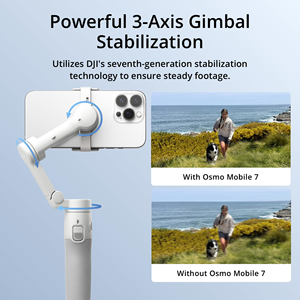 Stabilisateur de cardan portable Osmo Mobile 7 pour smartphone, accessoire vidéo pour l'enregistrement extérieur et le vlogging - Product Image 4