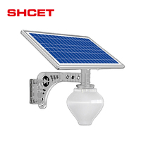 CET-174 paysage lampe étanche IP66 lampadaire capteur de mouvement Led lampadaire solaire panneau solaire