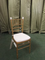 Chaise Chiavari empilable dorée, démontable, en gros, avec structure en métal ou en résine, pour usage extérieur, repas, mariages, banquets, salles de réception