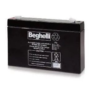 Batteria al Piombo Sigillata Ricaricabile Beghelli 6V 12Ah per Alimentazione di Backup - Product Image 1