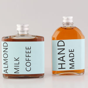 Redondo súper Flint <span class=keywords><strong>Vodka</strong></span> 500ml personalizado claro vacío botellas de alcohol de vidrio con tapa de corcho para botella de licor - Product Image 3