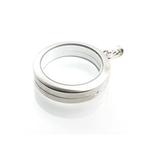 DIY memoria medallón flotante de aleación de vidrio templado de pequeños encantos lindo pequeña imagen 30mm medallón colgante de cristal NO collar - Product Image 4