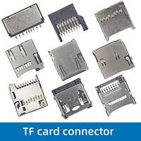 Connecteur de carte SIM WECONN WL-SIM750-003 6PIN+2 H=1.80mm Push-Push avec interrupteur de détection, résistant aux hautes températures