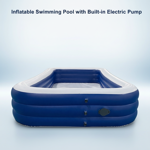 Piscina Inflable de PVC Personalizada con Bomba Eléctrica Integrada - Product Image 1