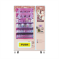 Distributeur automatique de cils de cheveux à double écran personnalisé et populaire distributeur automatique de produits de beauté intelligents à vendre