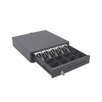 Cajón de Caja Registradora Electrónico Metálico para Supermercados y Restaurantes AonPos, Cajón de Efectivo con Conexión RJ11 para Comercio Minorista