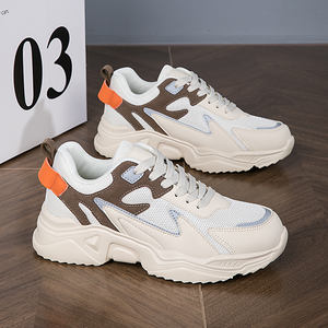 Nouveau blanc talons hauts baskets femmes grosses chaussures Wedge sport rose plate-forme <span class=keywords><strong>Tennis</strong></span> femme printemps automne chaussures à semelles épaisses - Product Image 6