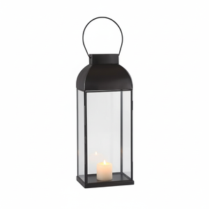 Hot Selling Luxury Metal <b>Lantern</b> <b>Candle</b> Holder for Home Use Decorative Table Decor Lighting Decor Black Morroco <b>Lantern</b> - Product Image 1