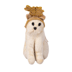 เขากวางขนสัตว์ถักมือสำหรับตกแต่งในร่มขนาดพิเศษพร้อมกล่องใส่เครื่องประดับสำหรับงานรับปริญญาและเทศกาลดิวาลี - Product Image 2