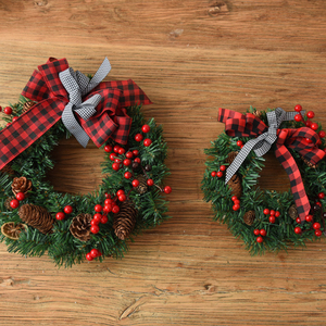 Vòng Hoa Tuyết Nóng Bỏng Quả Mọng Đỏ Trắng Tôn Tạo Hiệu Ứng Không Khí Lãng Mạn Phần Mùa Đông Vòng Hoa Giáng Sinh - Product Image 5