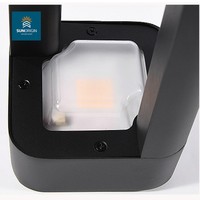 Lampadaire LED d'extérieur en aluminium pour jardin, indice de protection IP65, alimentation AC/DC, blanc chaud 3500K, Ra90, contrôle par application, éclairage à faisceau de 270°