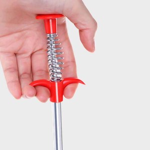 Attrezzo per Rimuovere Capelli dal Lavandino, Strumento a Molla per Pulizia Scarichi, Bastoncini per Rimuovere Intasamenti - Product Image 4