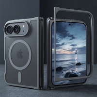 Coque magnétique Duo Fold pour iPhone, sensation de peau, aimant puissant, design fin et séparé, dos mat, antidérapante, étui de protection pour téléphone, direct usine