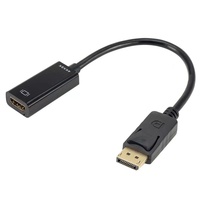 Adaptateur convertisseur DisplayPort vers HDMI 1080P prenant en charge le DP vers HDMI mâle vers femelle pour les applications audio et de haut-parleurs
