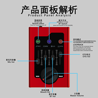 Carte son professionnelle GAX-GBA1 pour diffusion en direct avec effet de réverbération, Plug and Play, compacte et portable