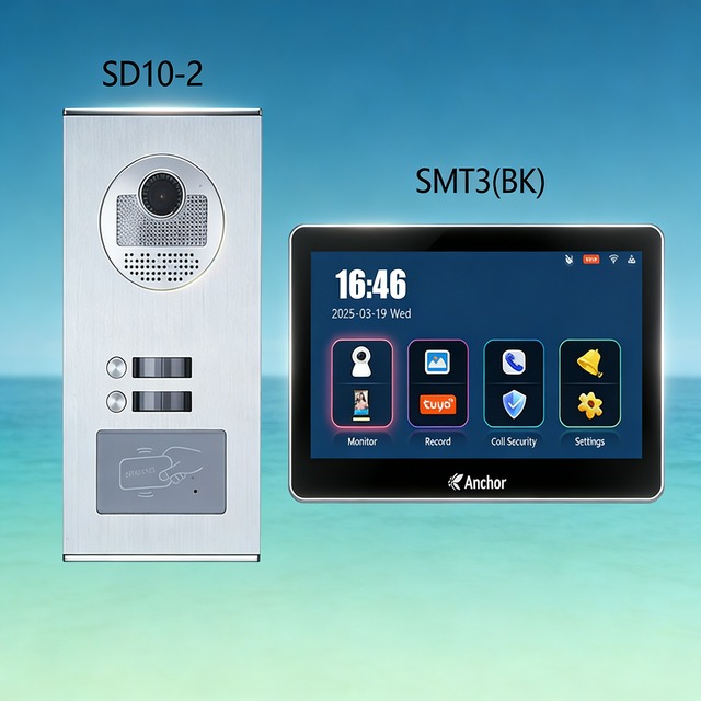 2 Button Security System With 1080P Camera and Wide Angle for Full Coverage Monitoring