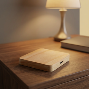 Wooden Wireless Charger Pad 10W 15W Fast <b>Charging</b> <b>Stand</b> for Mobile <b>Phone</b> Corporate Gift - Product Image 1