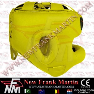 Protector de cabeza de boxeo de cuero NFM Dual Sport Unisex Protección facial de contacto completo MMA Muay Thai Krav Maga OEM ODM Diseño personalizado - Product Image 4