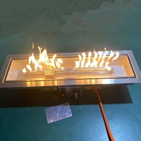 Brûleurs à gaz rectangulaires en acier inoxydable de 28 pouces pour table de foyer extérieur