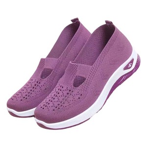 Zapatillas Planas Cómodas para Mujer, para Caminar al Aire Libre en Invierno, Diseño Casual sin Cordones, Nuevo Diseño de Verano con Patrón Sólido - Product Image 5