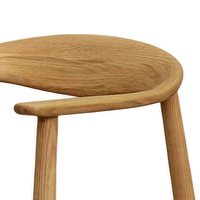 Chaise de restaurant moderne en bois, chaise de salle à manger rembourrée pour restaurant