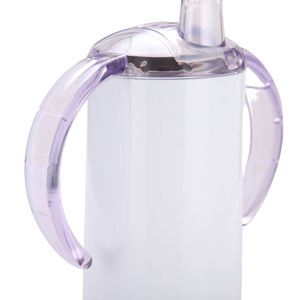Gobelets isothermes pour enfants de 12 oz, vierges pour sublimation, en acier inoxydable, isolés sous vide, écologiques, avec paille et poignée - Product Image 4