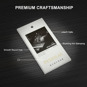 Étiquettes et usine d'étiquettes : Emblèmes personnalisés en feuille d'or, étiquettes volantes, étiquettes de scellage, étiquettes à cordon, étiquettes de vêtements en papier noir mat - Product Image 5