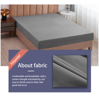 Housse de matelas imperméable en polyester pongé sur mesure, drap-housse intégral, fabrication OEM ODM