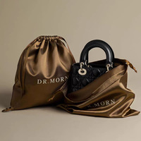 Bolsas de Satén con Cordón JGS para Joyería, Bolsas Rectangulares para Regalo, Personalizables y al por Mayor, con Etiqueta Privada