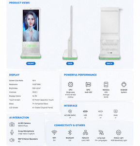 <span class=keywords><strong>Meilleur</strong></span> <span class=keywords><strong>prix</strong></span> d'usine, kiosque numérique AI de 55 pouces avec caméra, écran tactile vocal, système Android, OEM ODM, certifié CE RoHS - Product Image 5