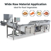 Commerciële Automatische Elektrische Groente Schoonmaak Wasmachine Pinda Wassen Aardappel Trommel Wasmachine